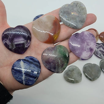 Heart Shaped Worrystones-Pocket Crystals