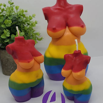 Rainbow Pride | Goddess Body Candle