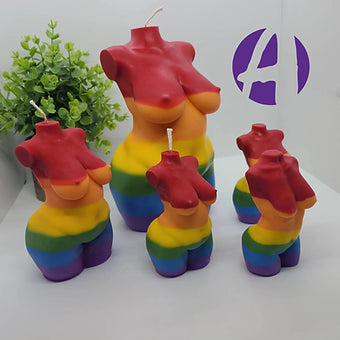 Rainbow Pride | Goddess Body Candle