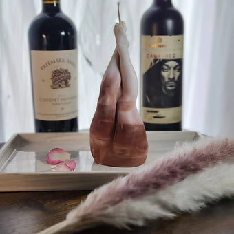 Female Legs (Crura) Sculptural Pillar Candle