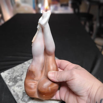 Female Legs (Crura) Sculptural Pillar Candle