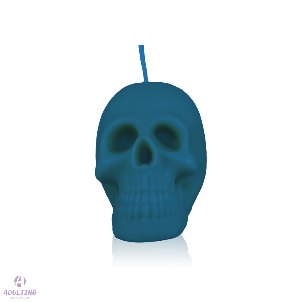 Large Human Skull Candle