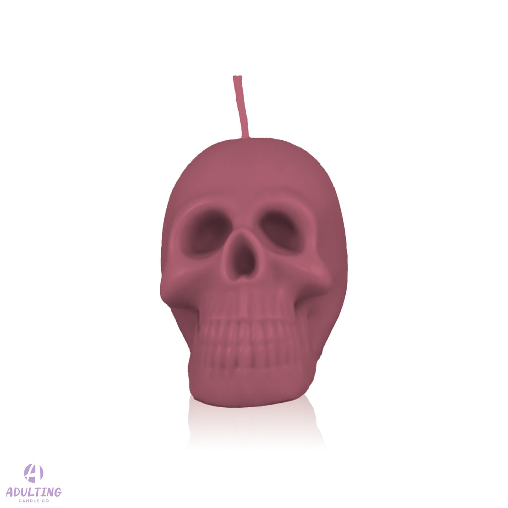 Large Human Skull Candle