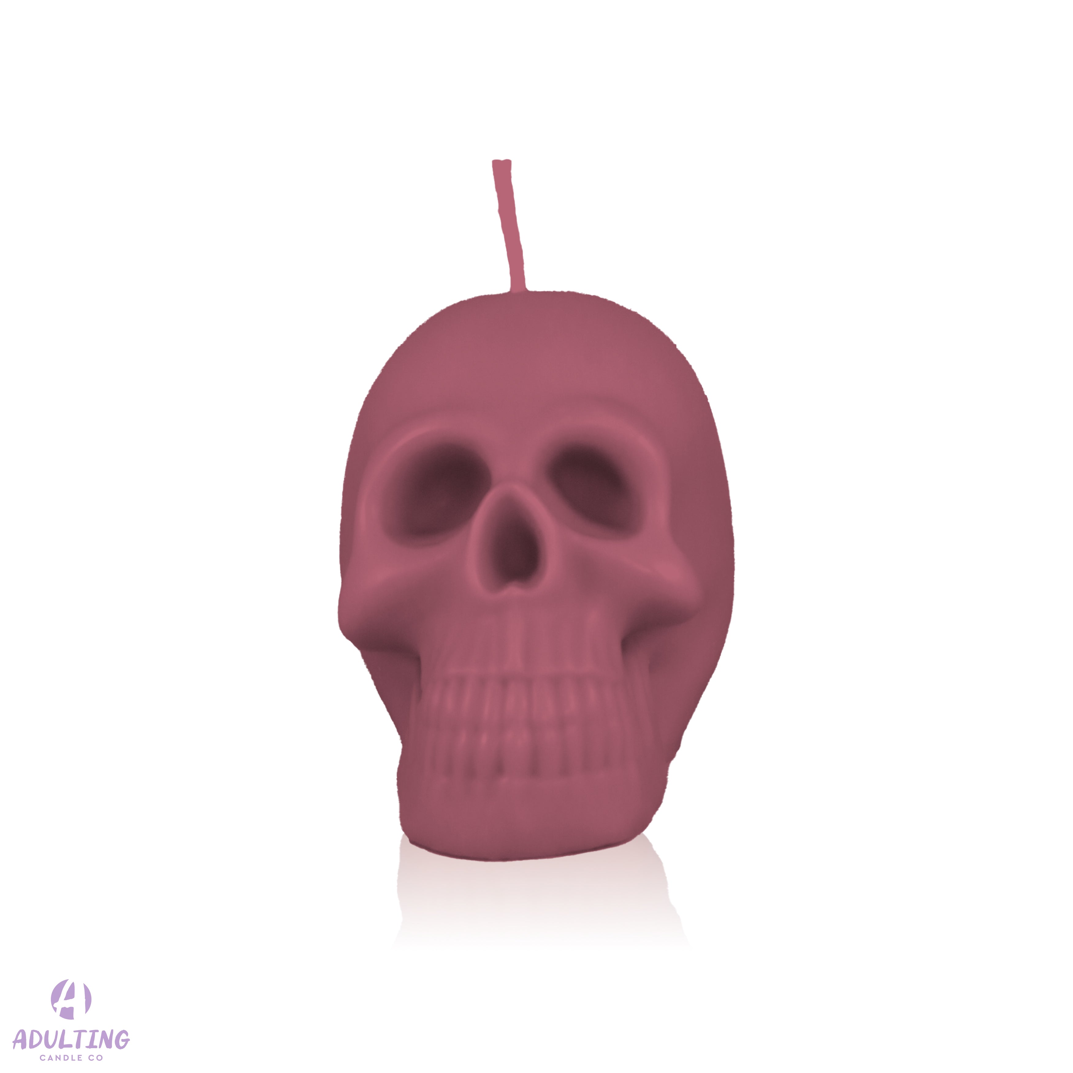 Large Human Skull Candle