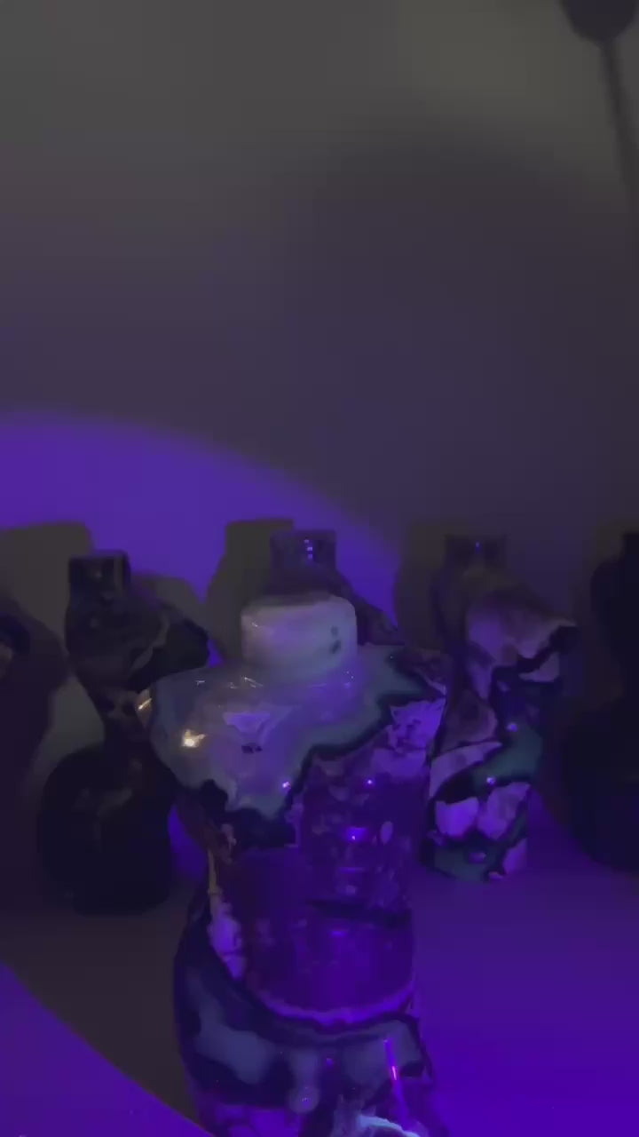 Volcanic Agate Body Carving | UV Reactive | Hand Carved