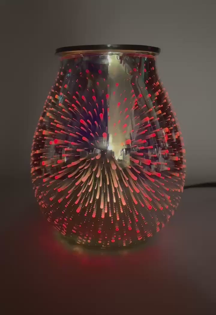 Starburst Glass Mirrored Electric Wax Warmer