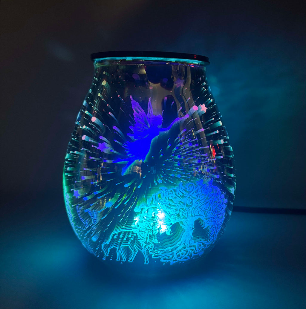 Fairyland Glass Mirrored Electric Wax Warmer