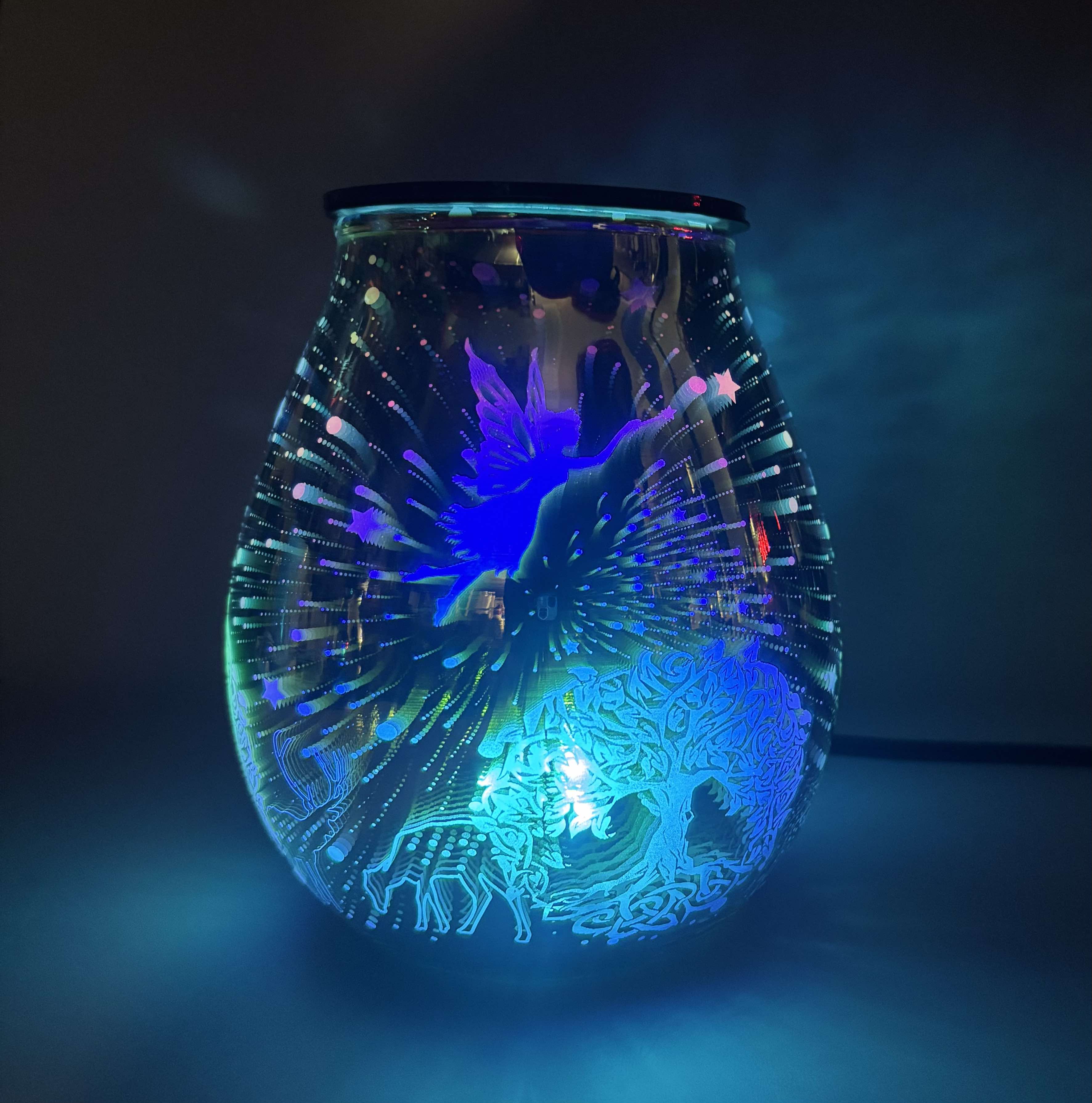 Fairyland Glass Mirrored Electric Wax Warmer
