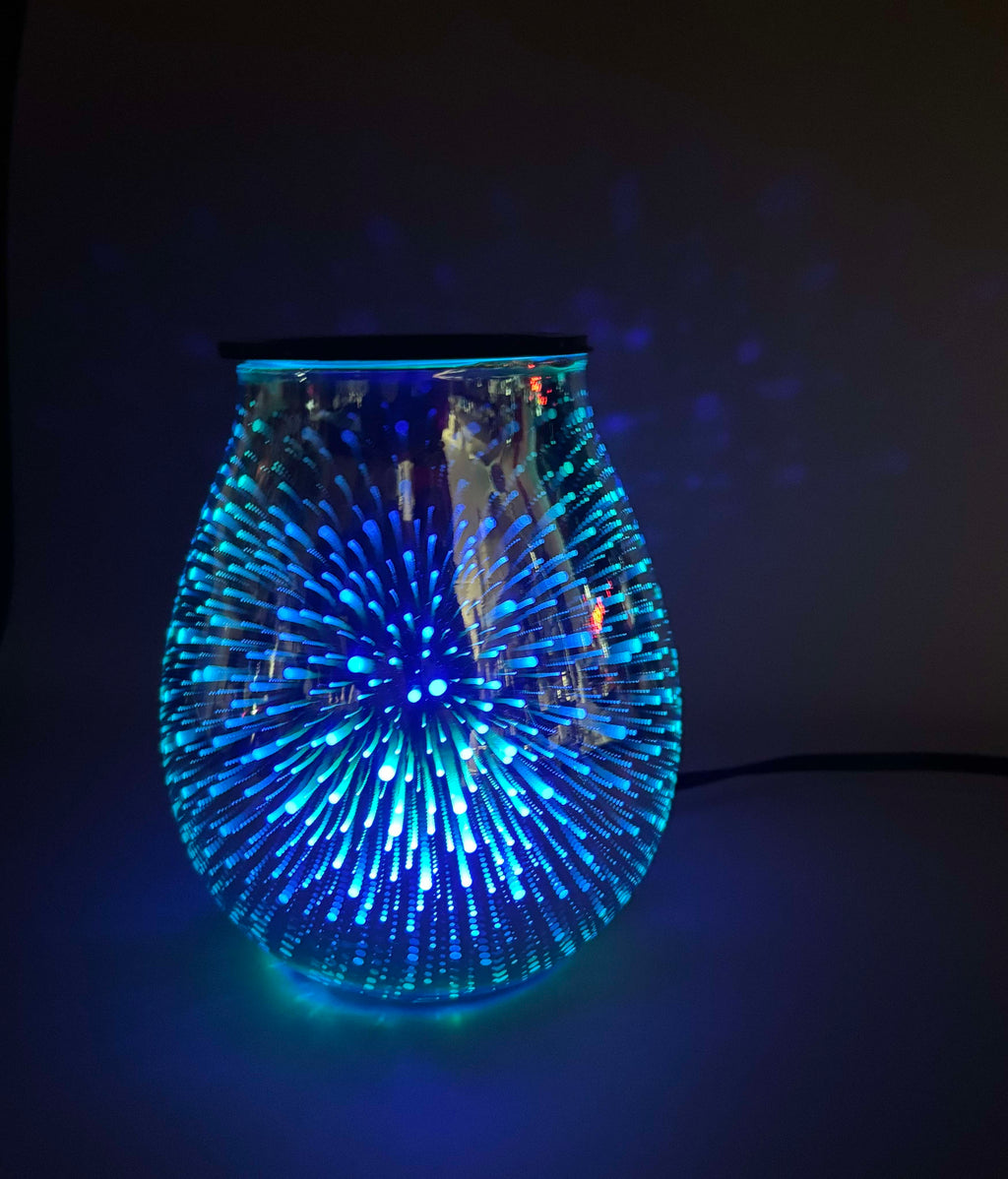 Starburst Glass Mirrored Electric Wax Warmer