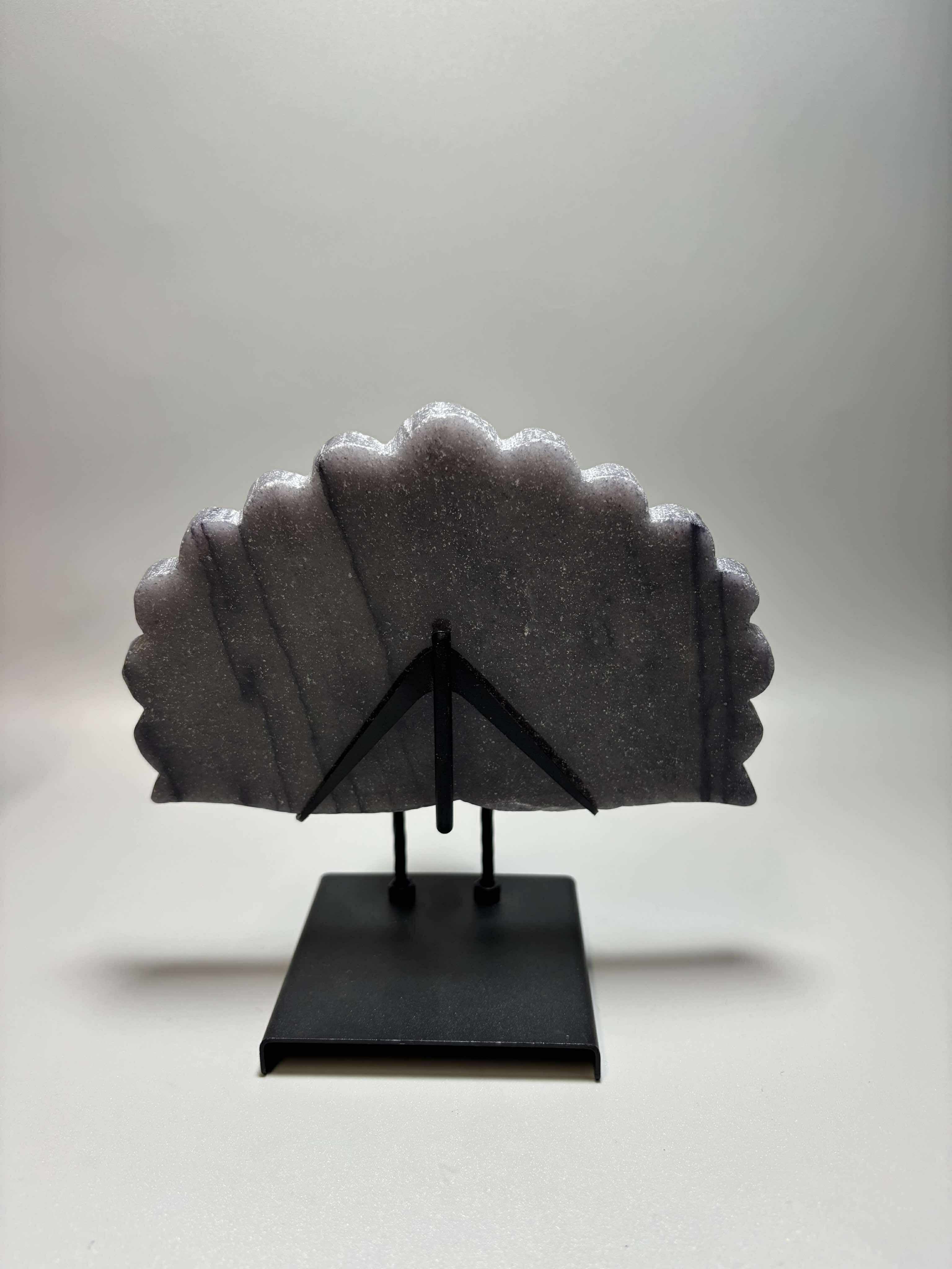 Hand carved Peacocks w/stand