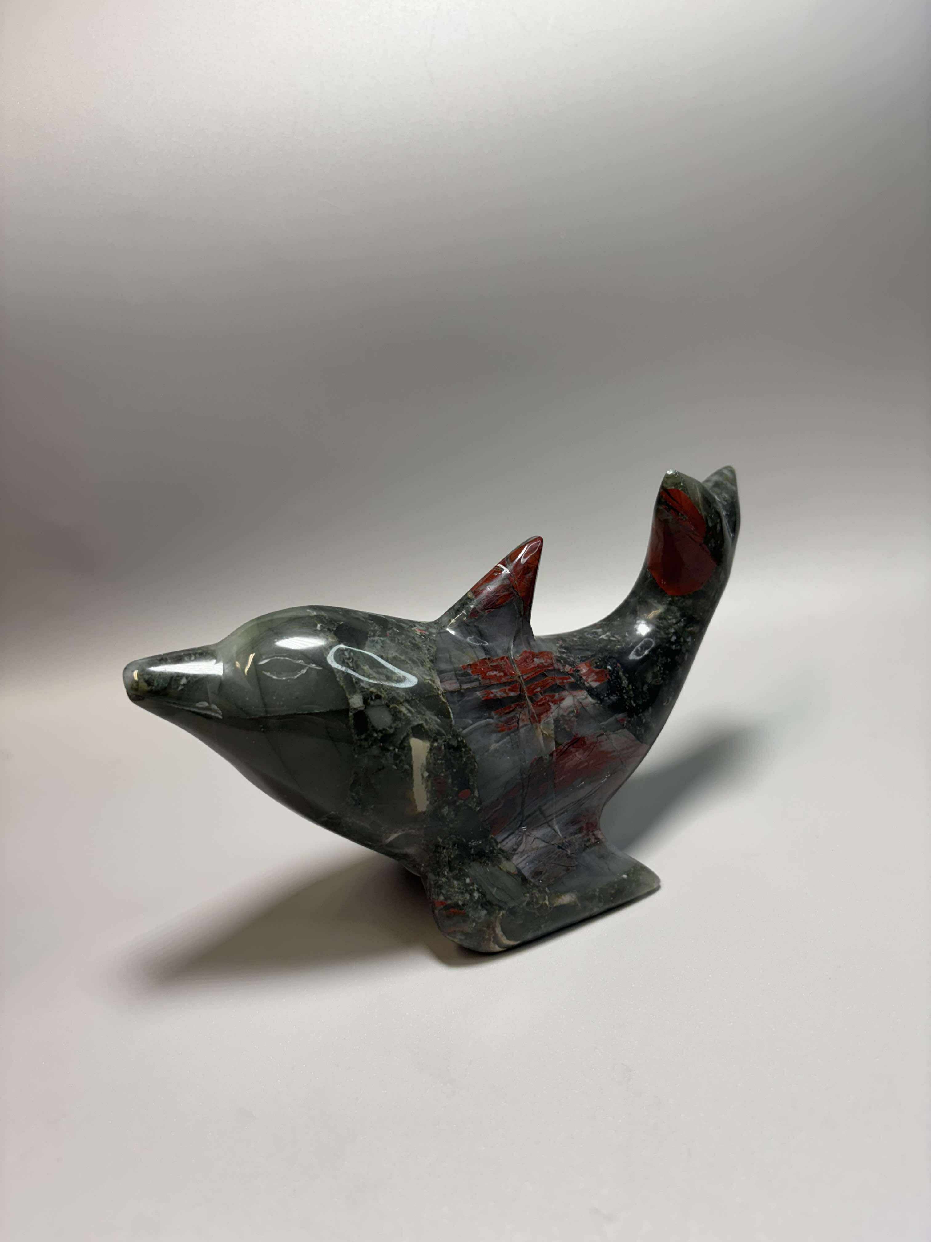 7" Hand-Carved Crystal Dolphins