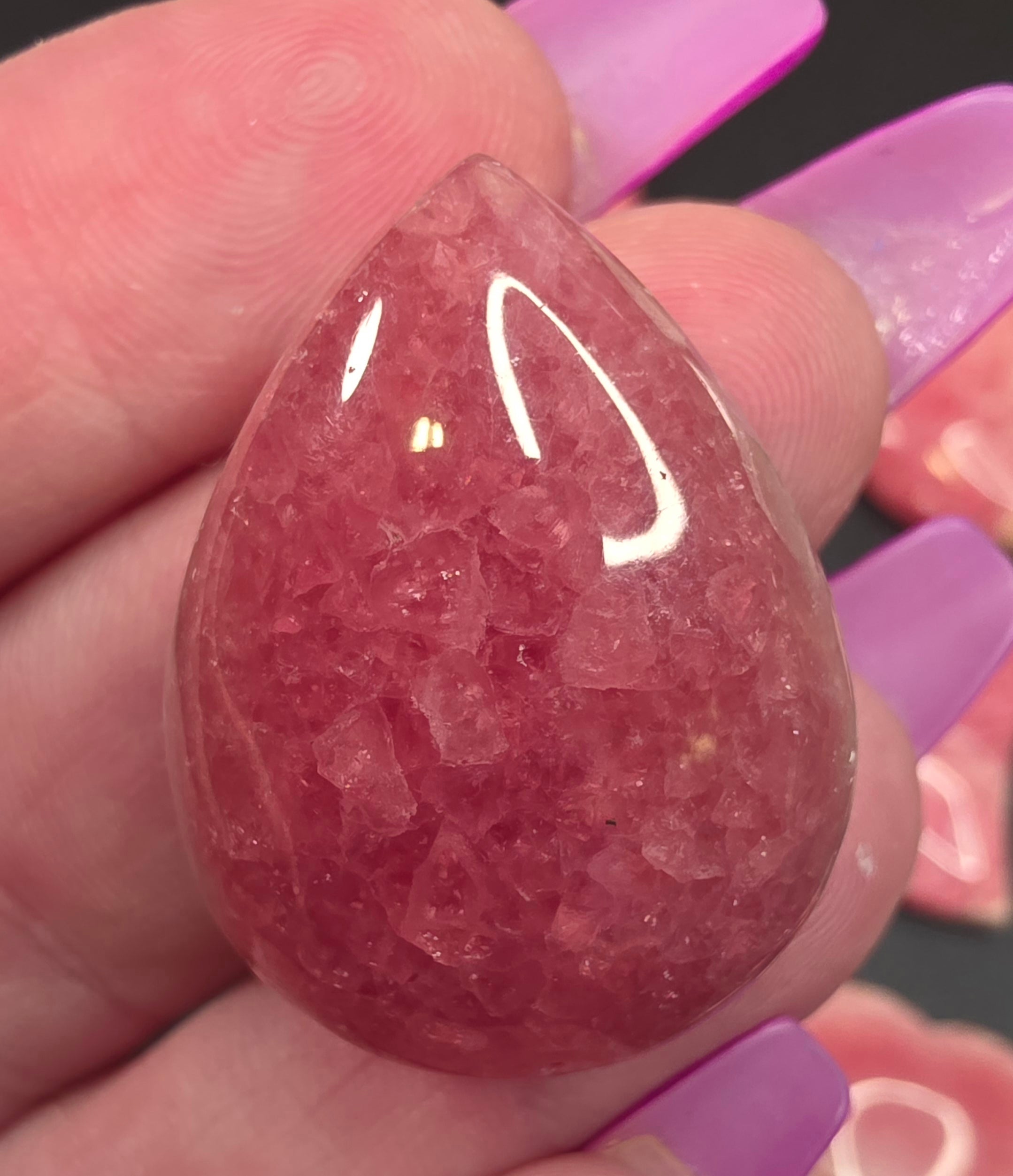 Genuine Rhodochrosite Cabochons — Argentine, Hand-Selected
