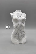 Natural Howlite Goddess Body Carving