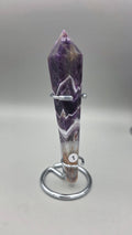 Chevron Amethyst Wands with Stands