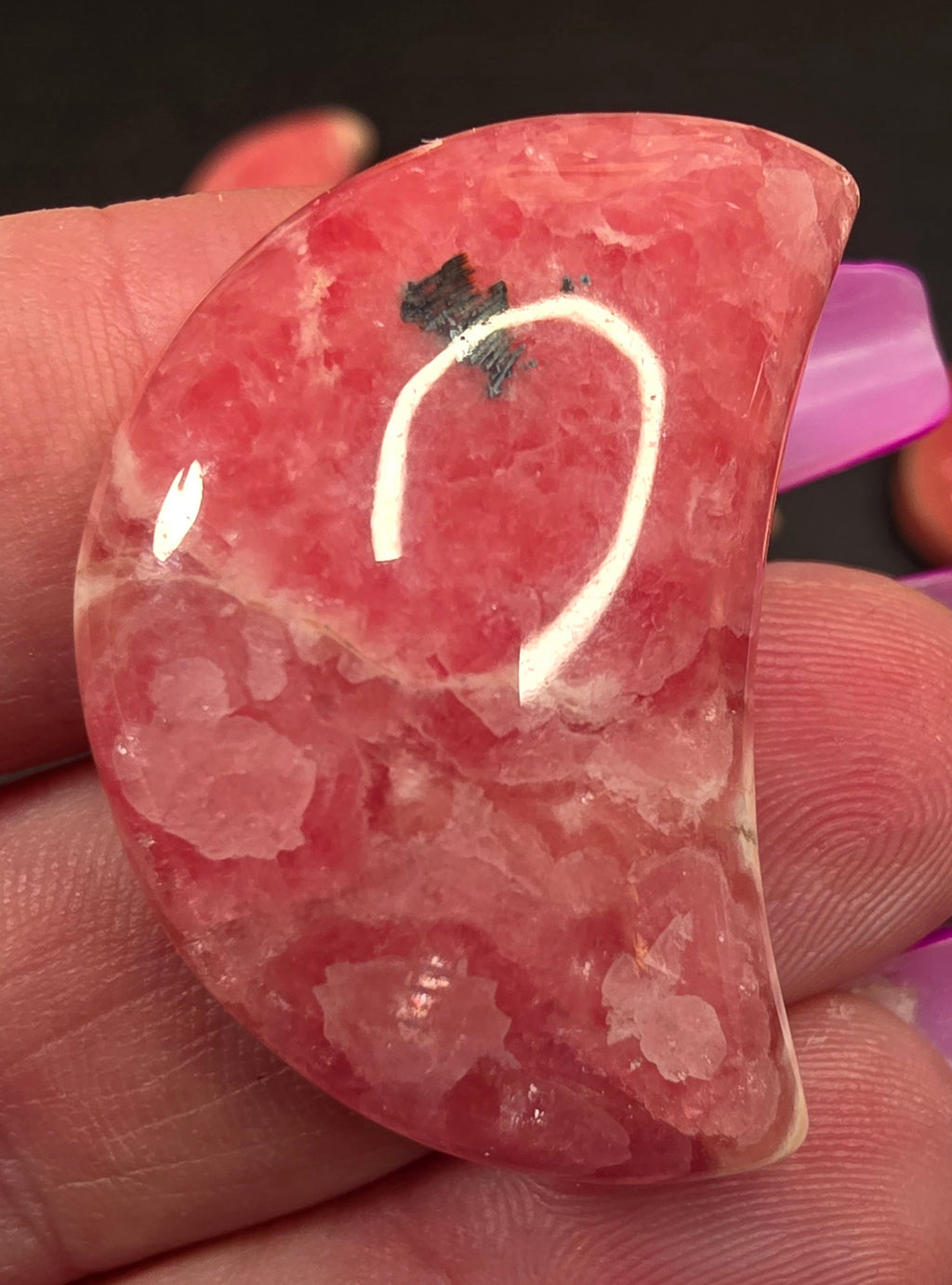 Genuine Rhodochrosite Cabochons — Argentine, Hand-Selected