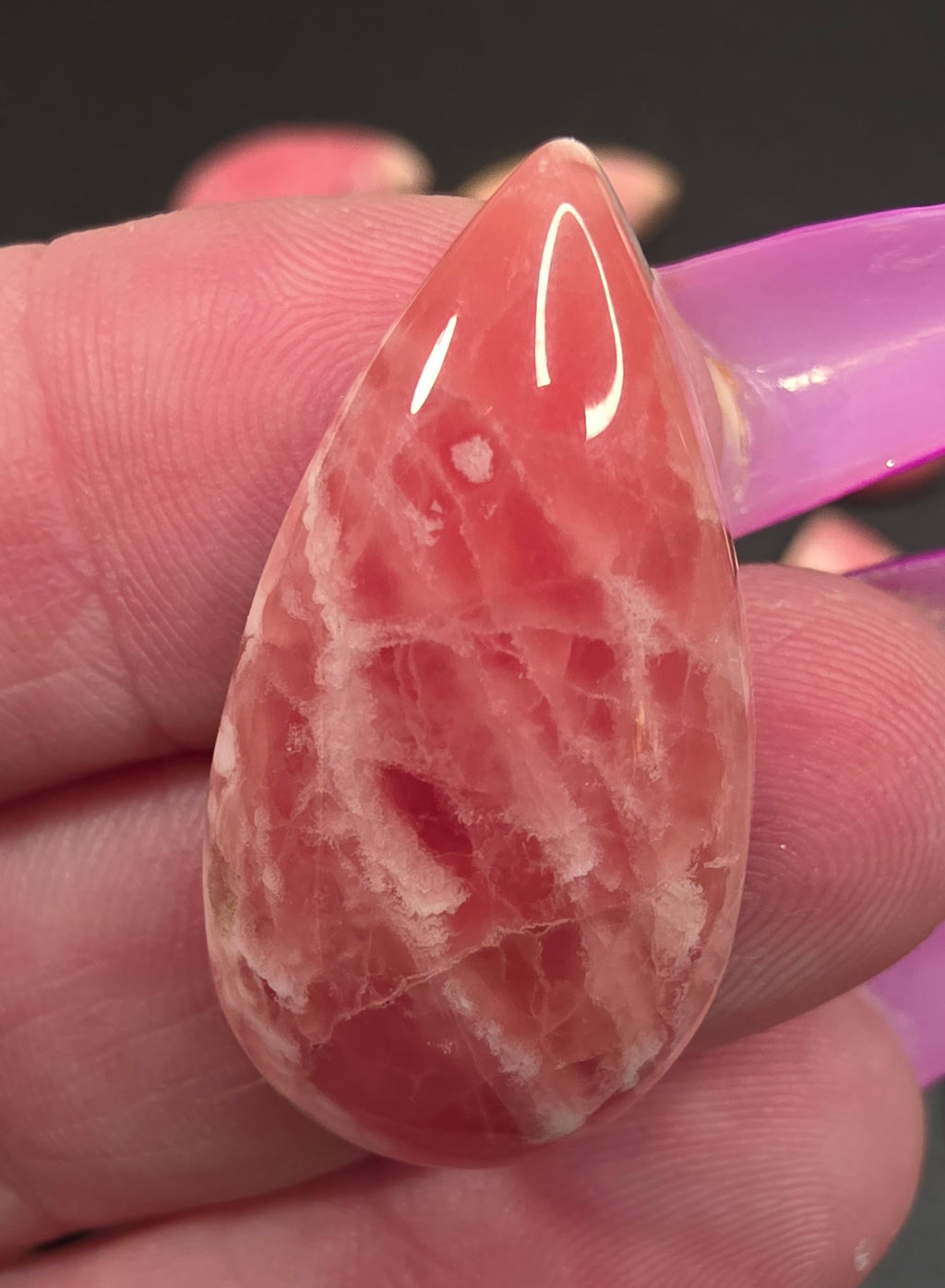 Genuine Rhodochrosite Cabochons — Argentine, Hand-Selected